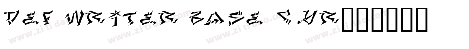 Def Writer BASE Cyr字体转换